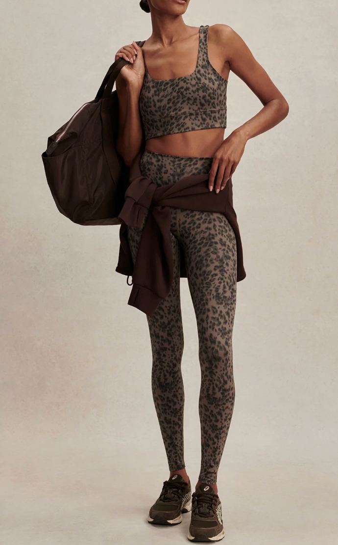 Varley FreeSoft Cori Bra - Brown Contrast Cheetah