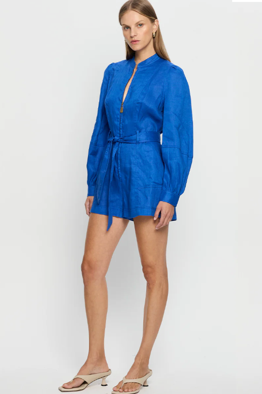 Kivari Ada Playsuit - Cobalt Blue