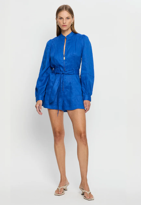 Kivari Ada Playsuit - Cobalt Blue