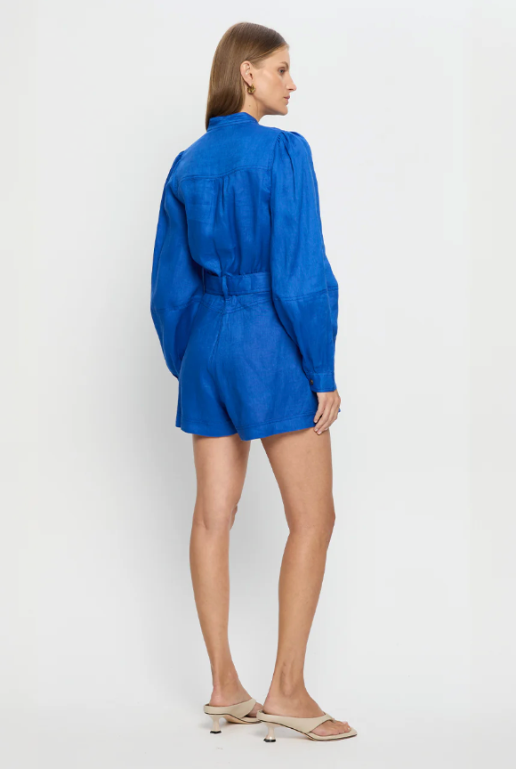 Kivari Ada Playsuit - Cobalt Blue