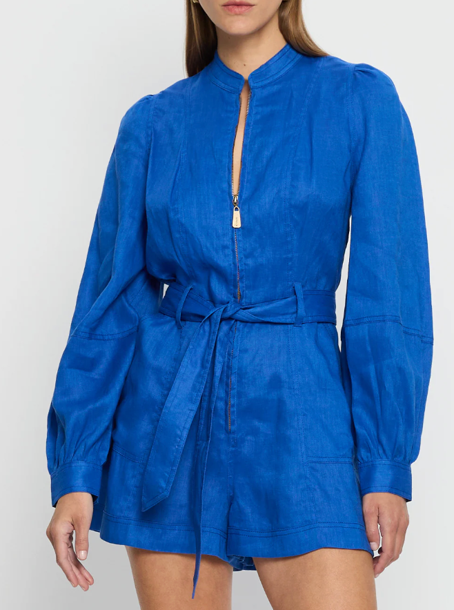 Kivari Ada Playsuit - Cobalt Blue
