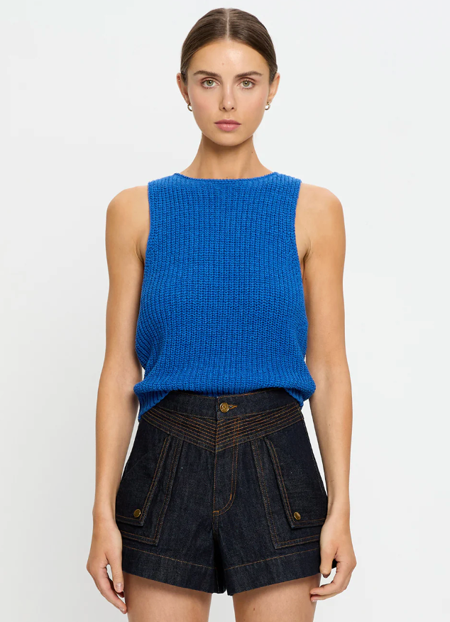Kivari Ivy Knit Cami - Cobalt Blue