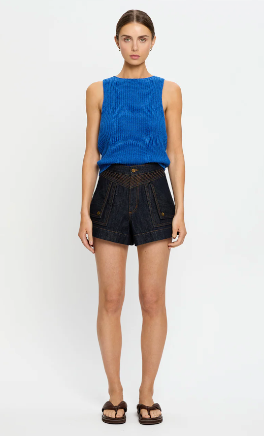 Kivari Ivy Knit Cami - Cobalt Blue