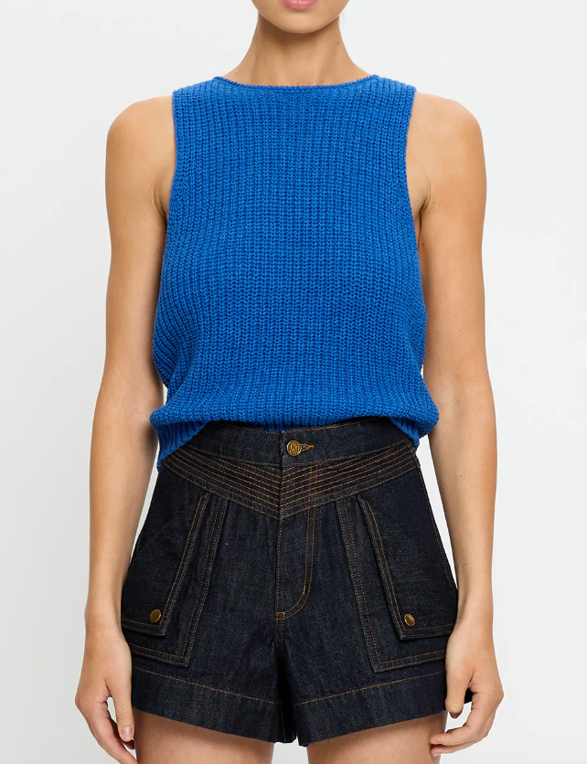 Kivari Ivy Knit Cami - Cobalt Blue