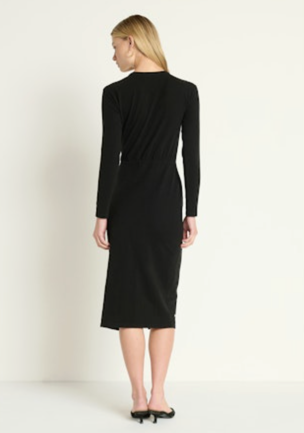 Nation Ltd. Trista Midi Dress - Jet Black