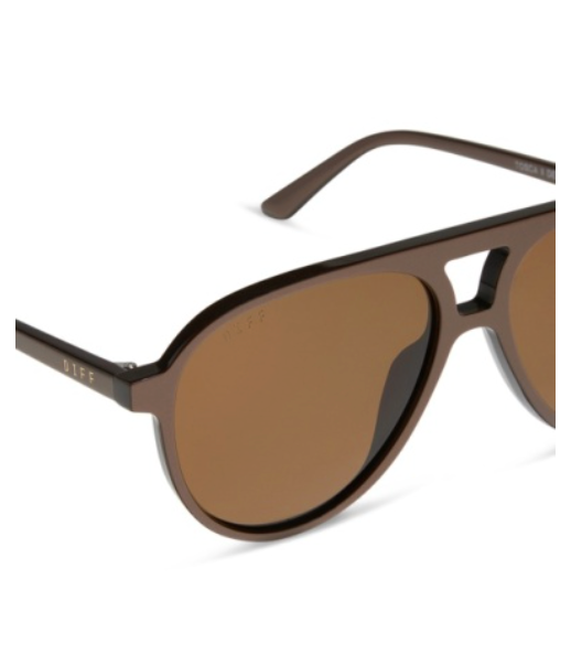 DIFF Eyewear Tosca ii Polarized Sunglasses - Moscow Mule + Brown