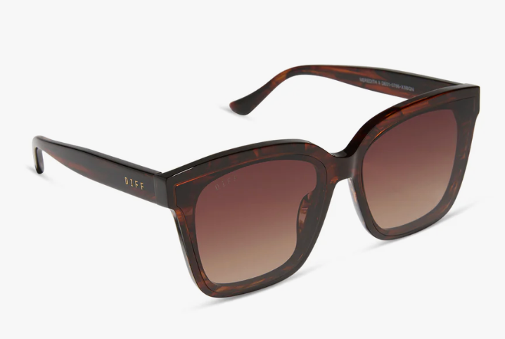 DIFF Eyewear Meredith ii Sunglasses - Sequoia Tortoise + Brown Gradient