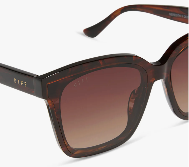 DIFF Eyewear Meredith ii Sunglasses - Sequoia Tortoise + Brown Gradient