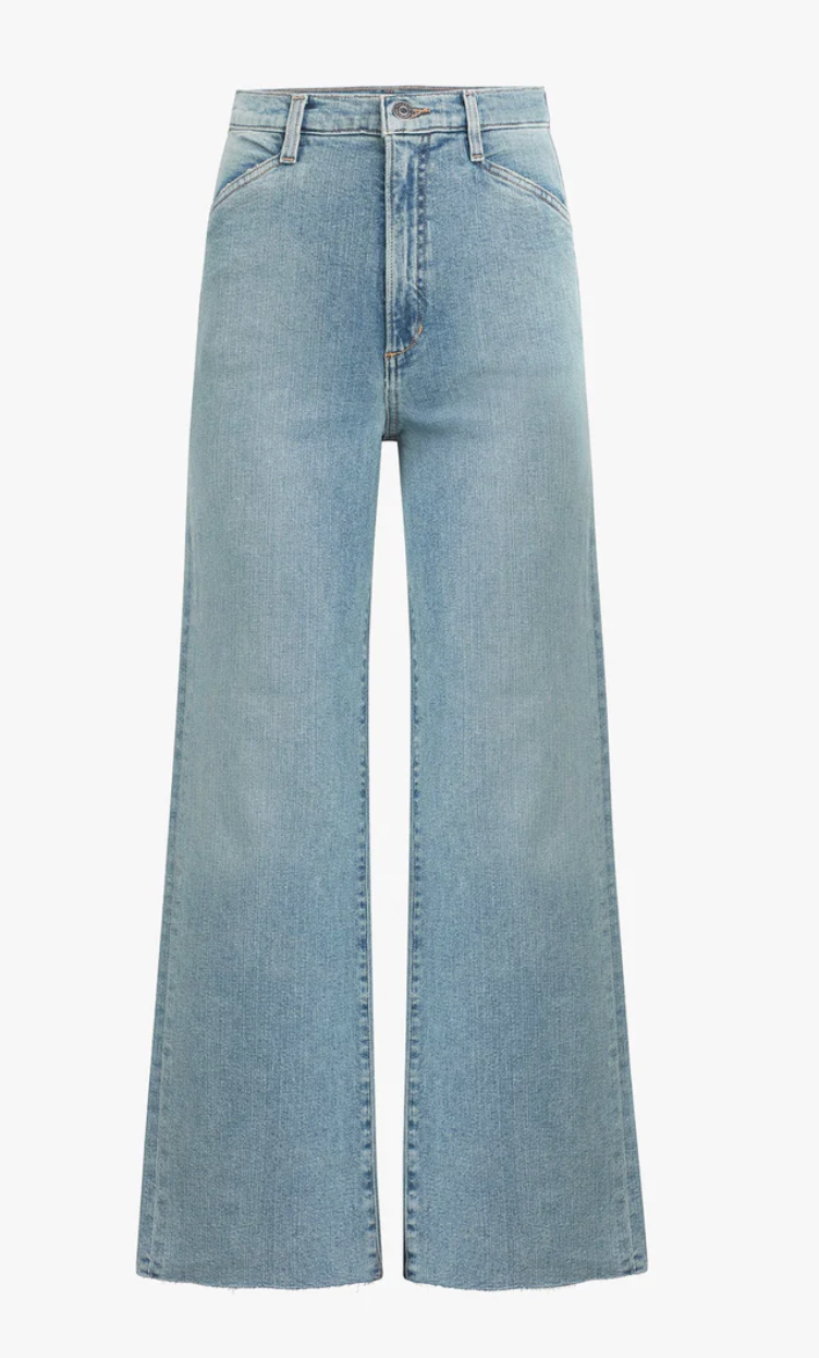Favorite Daughter The Mischa Super High Rise Wide Leg Ankle - Monterey