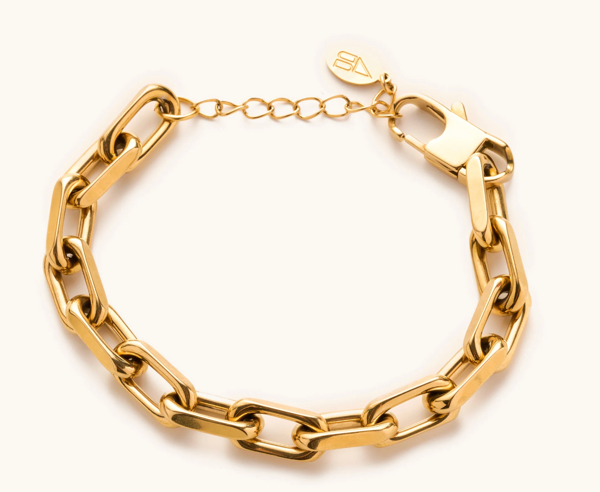 Nikki Smith Dani Chunky Link Bracelet - Gold