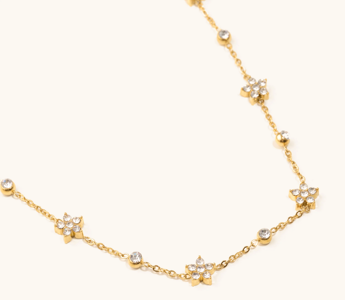 Nikki Smith Jessica Crystal Flower Choker