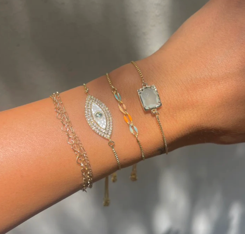 Nikki Smith Liz Amazonite Slider Bracelet