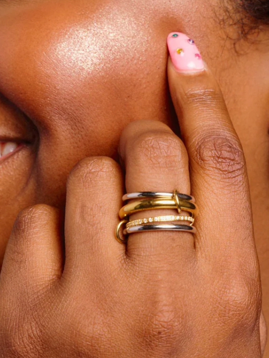 Nikki Smith Olivia Mixed Metal Stacked Ring
