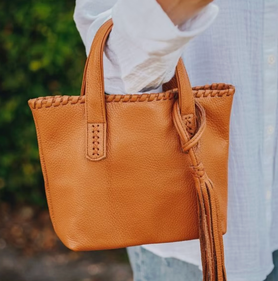 Ciel Mini Tote Bag - Leather Camel