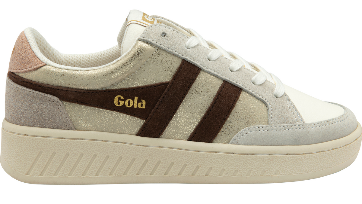 Gola Classics Women&#39;s Superslam Blaze Sneakers - Gold/Dark Brown/Cameo