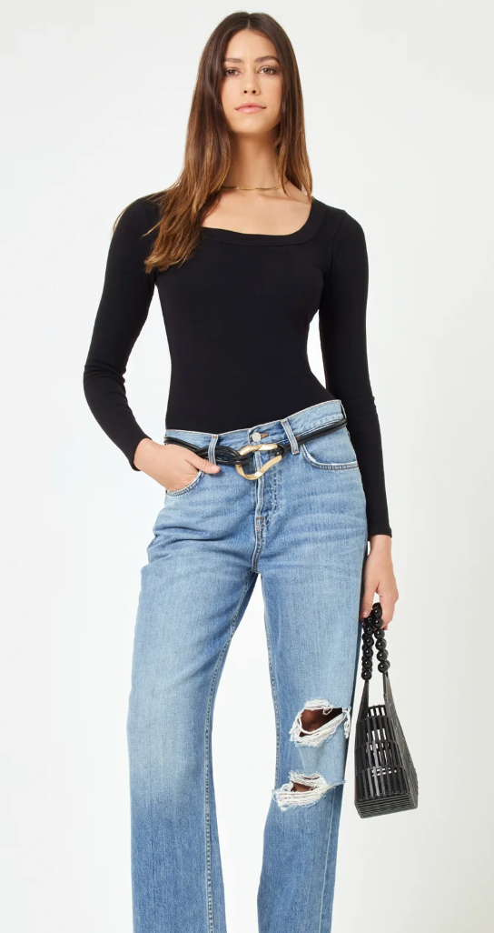 L*Space Ashlyn Long Sleeve Top - Black
