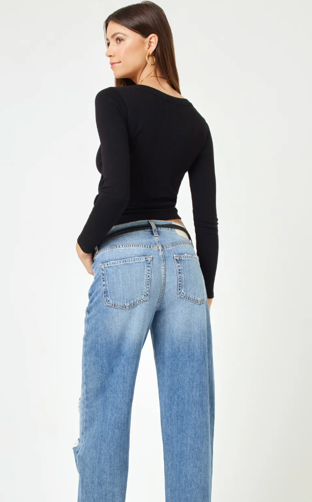 L*Space Ashlyn Long Sleeve Top - Black