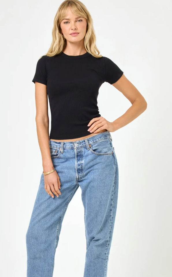 L*Space Be My Baby Tee - Black
