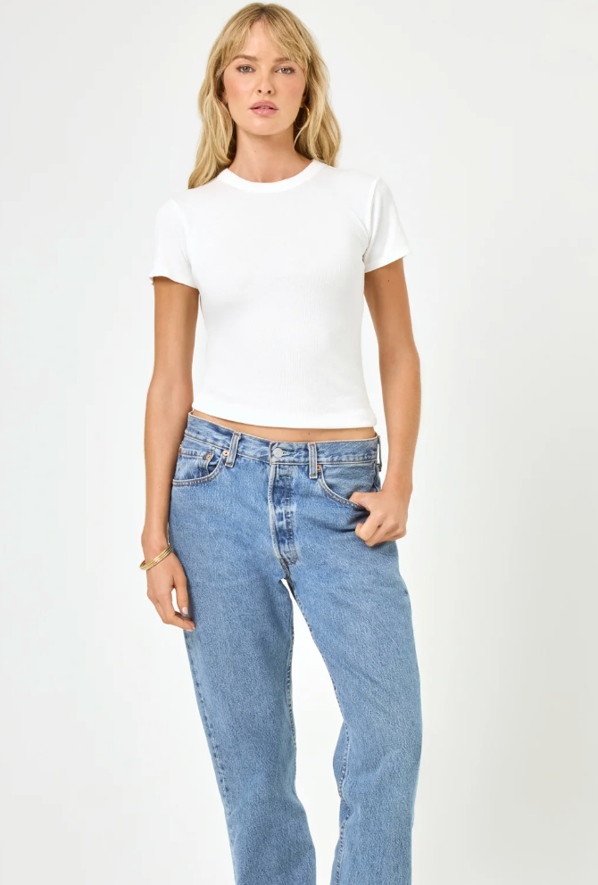 L*Space Be My Baby Tee - White