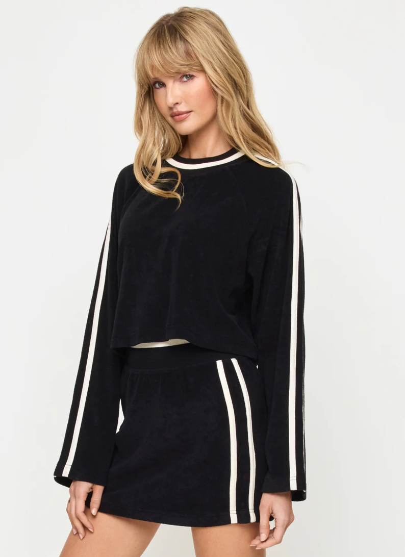 L Space Tempo Skirt - Black/Cream