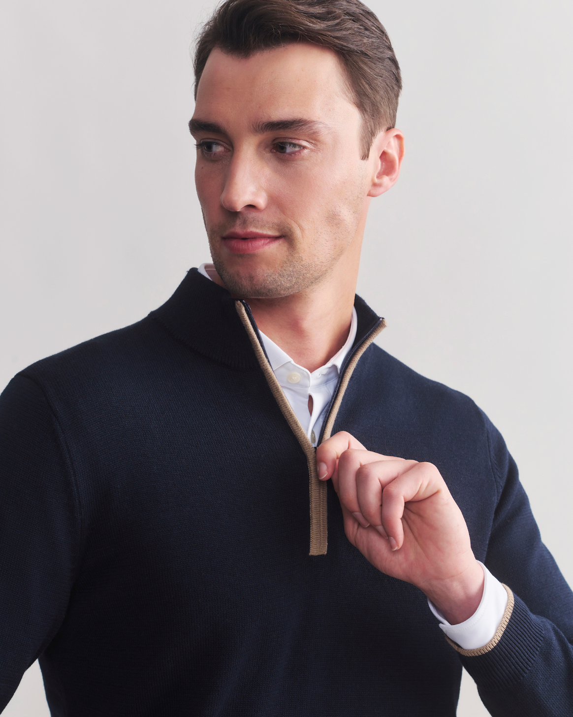 Rhone Apparel Commuter 1/4 Zip Sweater - True Navy