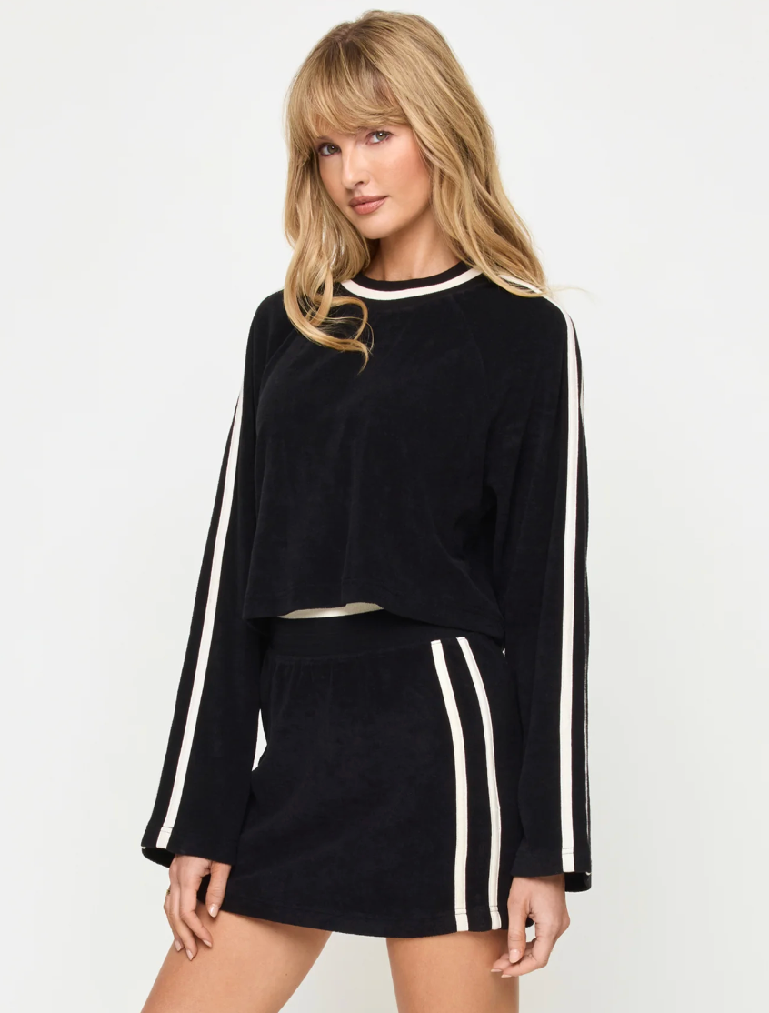 L*Space Tempo Pullover - Black/Creme