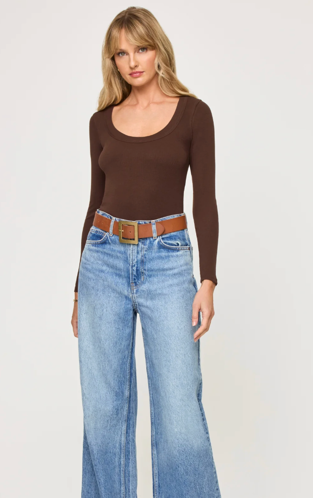 L*Space Ashlyn Long Sleeve Top - Espresso