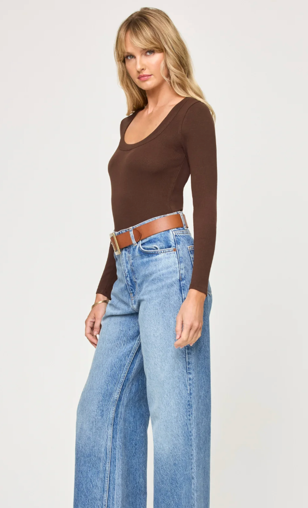 L*Space Ashlyn Long Sleeve Top - Espresso