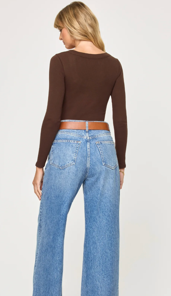 L*Space Ashlyn Long Sleeve Top - Espresso