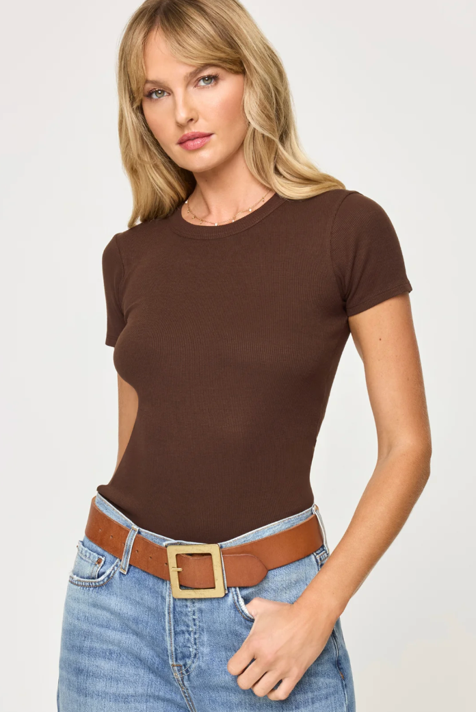 L*Space Be My Baby Tee - Espresso