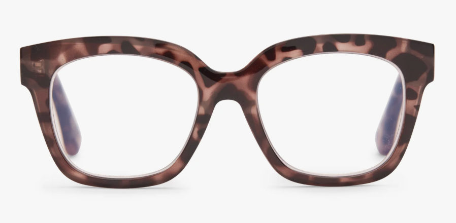 DIFF Eyewear Ava Blue Light Readers - Beige Tortoise
