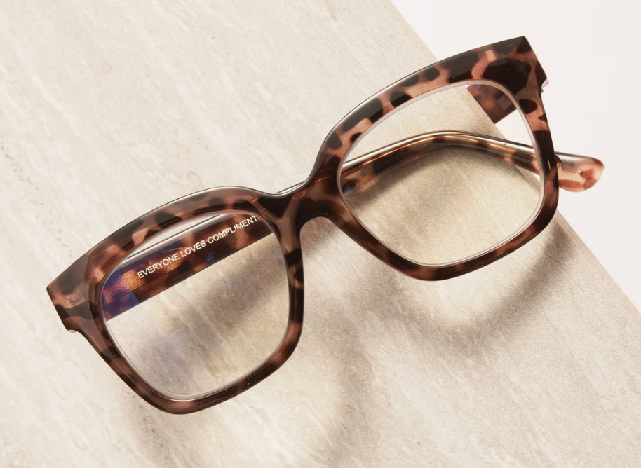DIFF Eyewear Ava Blue Light Readers - Beige Tortoise