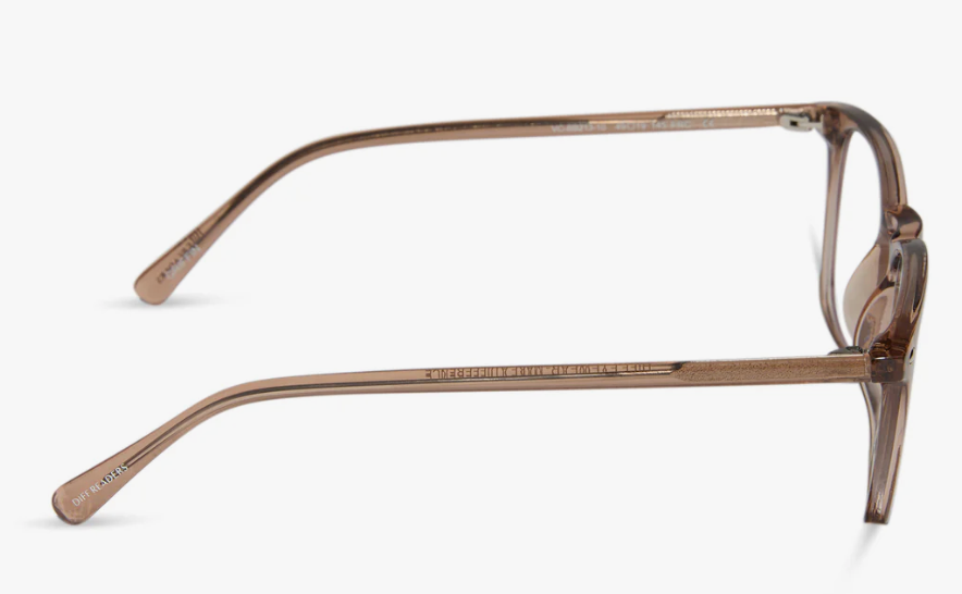 DIFF Eyewear Griffin Blue Light Readers - Vintage Crystal