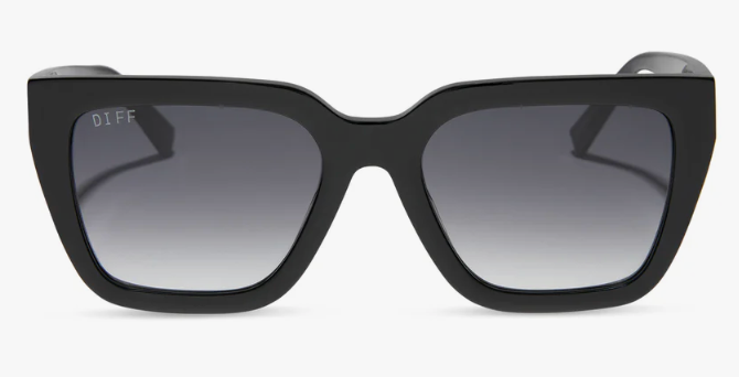 DIFF Eyewear Amara - Black and Grey Gradient