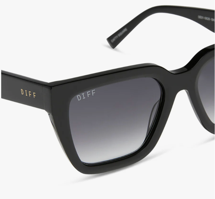 DIFF Eyewear Amara - Black and Grey Gradient