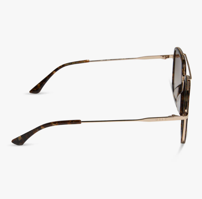 DIFF Eyewear Jordan Polarized - Glitter Tortoise + Brown Gradient