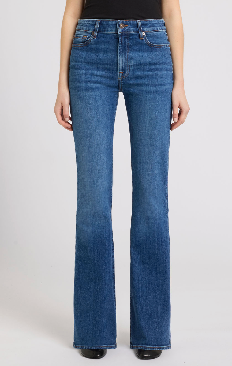 7 For All Mankind Leggy Bootcut - Moonwater