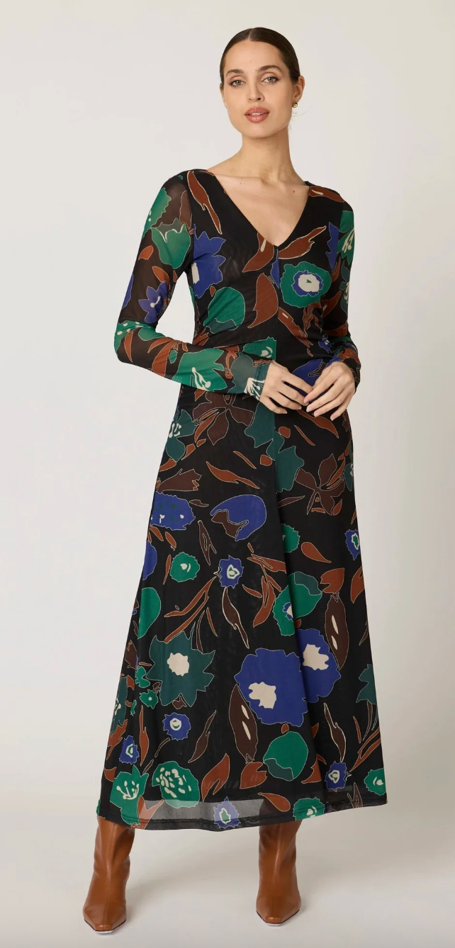 Cleobella Halsey Ankle Dress - Mariposa Print