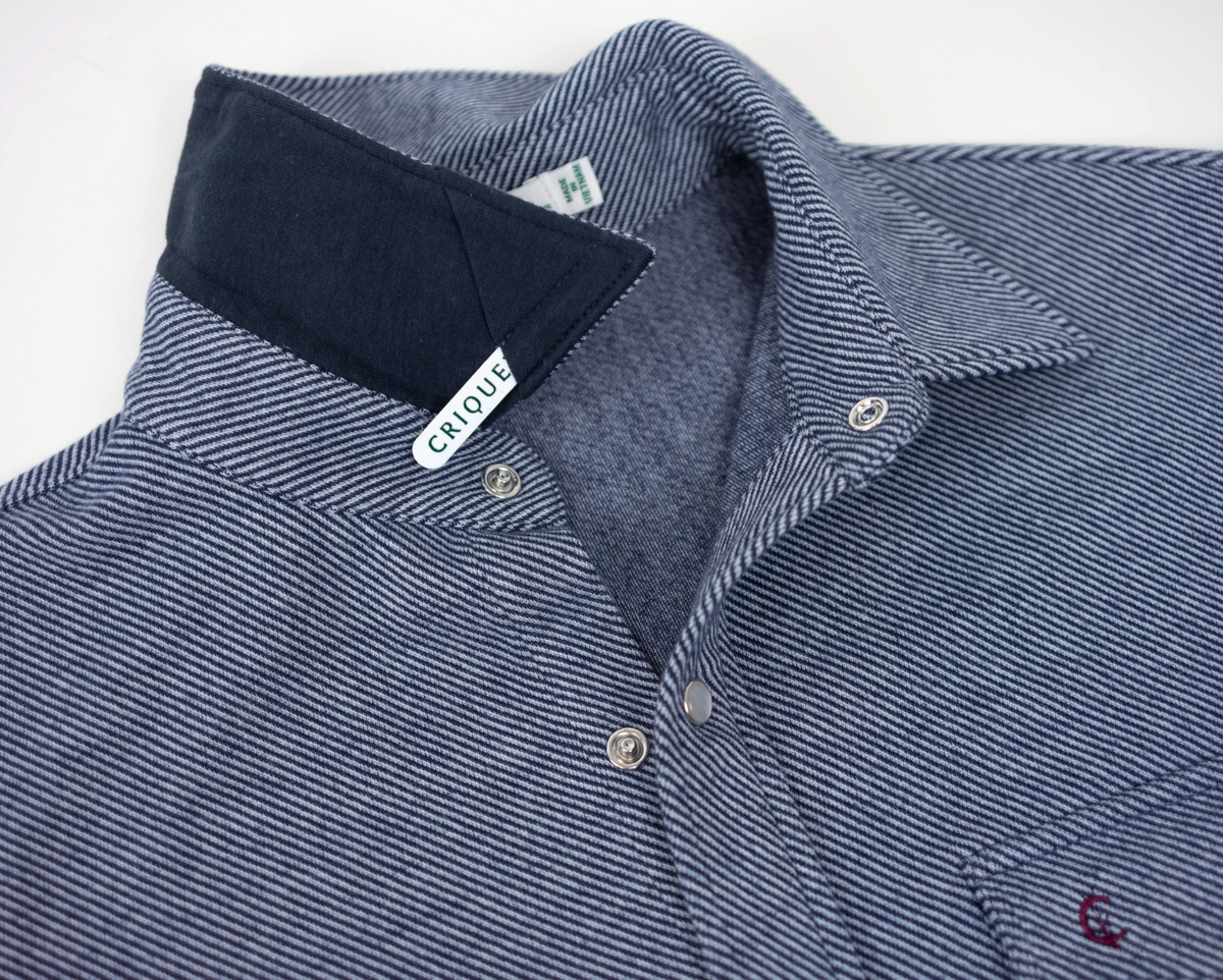 Criquet Chill Knit Pearl Snap - Navy