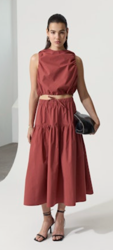 Deluc Elyna Top - Reddish Brown