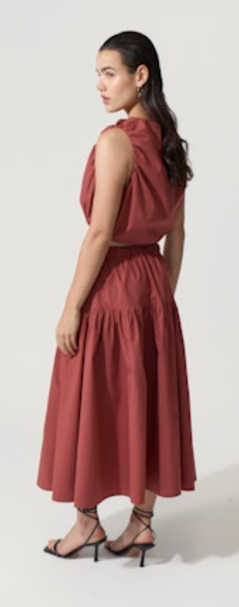 Deluc Elyna Top - Reddish Brown