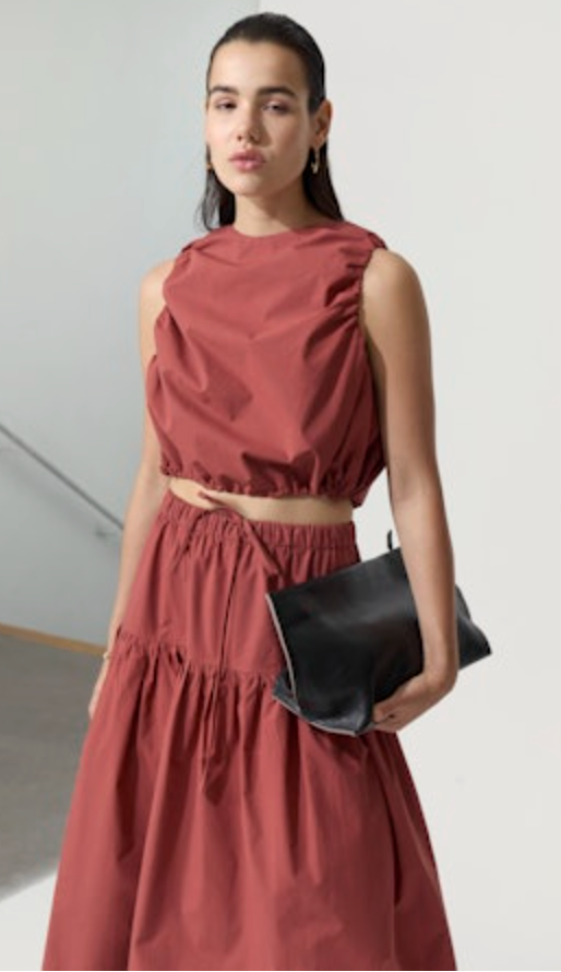 Deluc Elyna Top - Reddish Brown