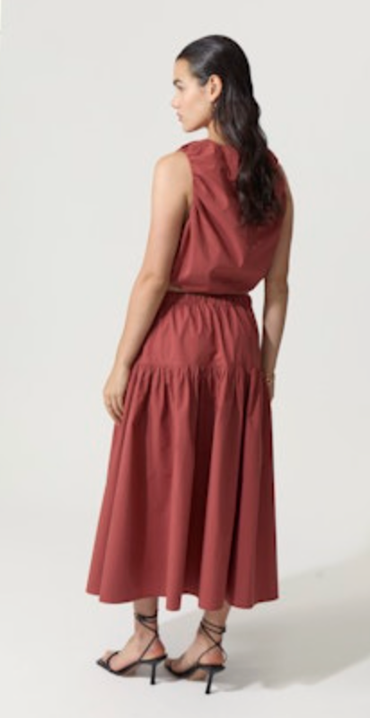 Deluc Elyna Skirt - Reddish Brown