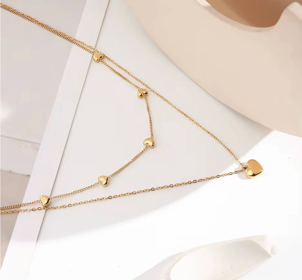 Katie Rae Love Link Necklace - Gold