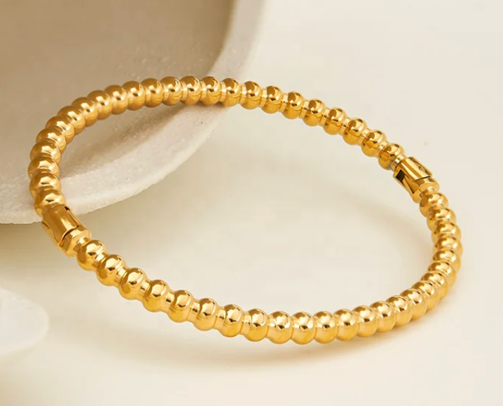 Katie Rae Gia Bead Bracelet - Gold