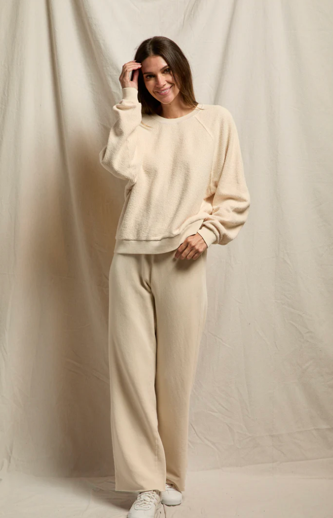 Perfect White Tee Marley Reverse Fleece Pant - Sugar