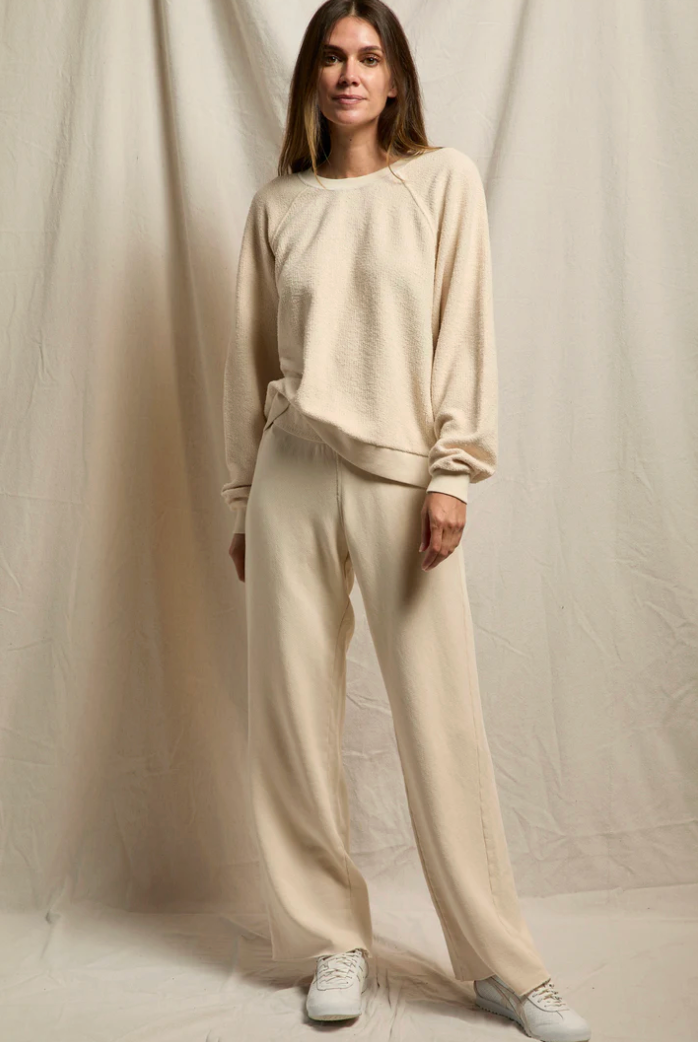 Perfect White Tee Marley Reverse Fleece Pant - Sugar