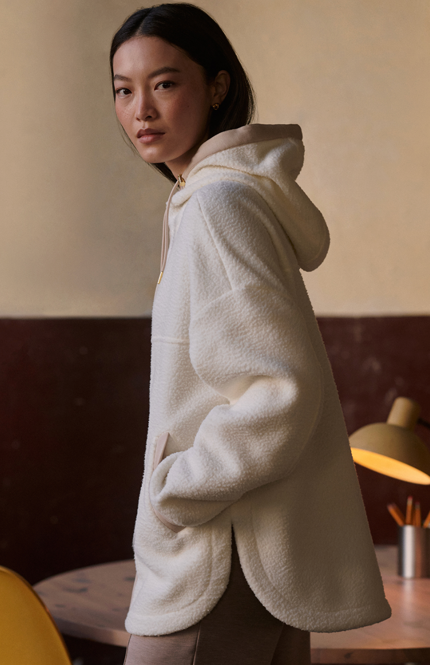 Varley Fey Relaxed Fleece - Egret