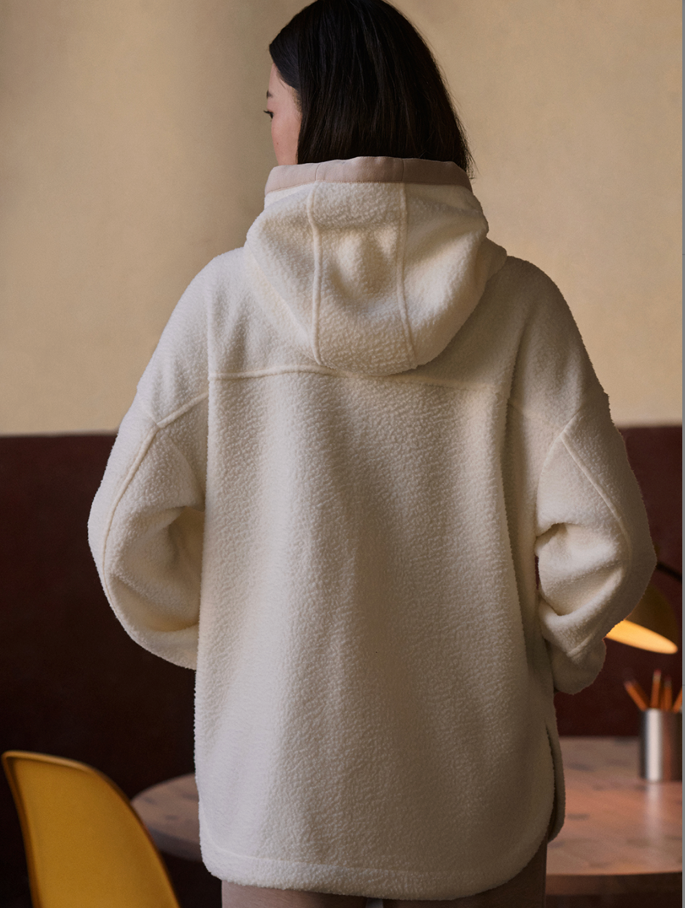 Varley Fey Relaxed Fleece - Egret