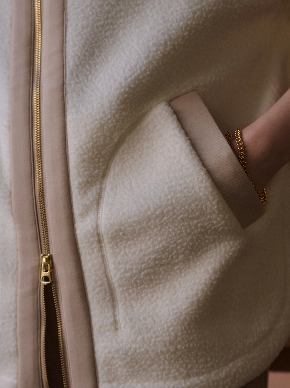 Varley Fey Relaxed Fleece - Egret